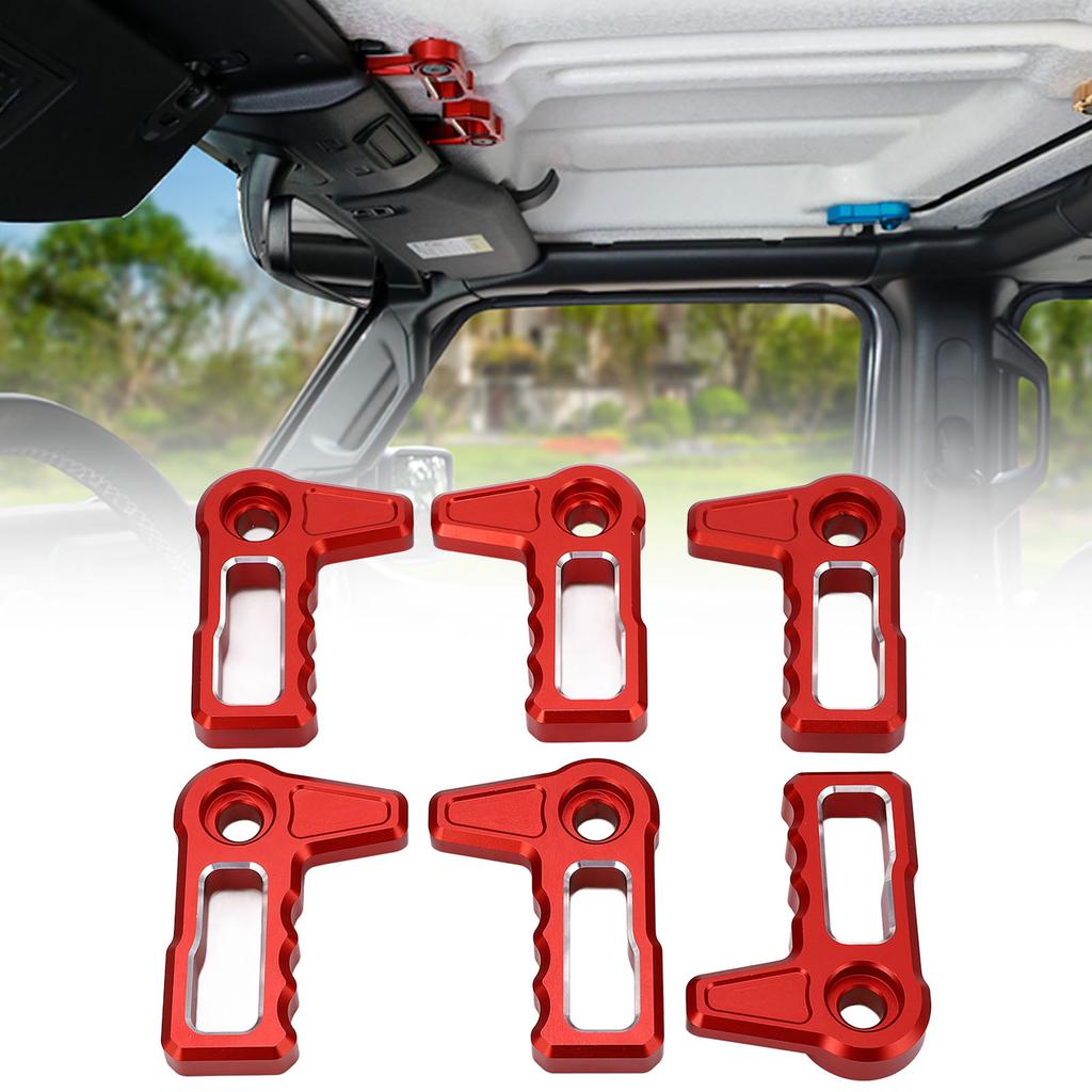 6PCs Hard Top Roof Removal   Handle Replacement for   JL JLU   JT 4xe