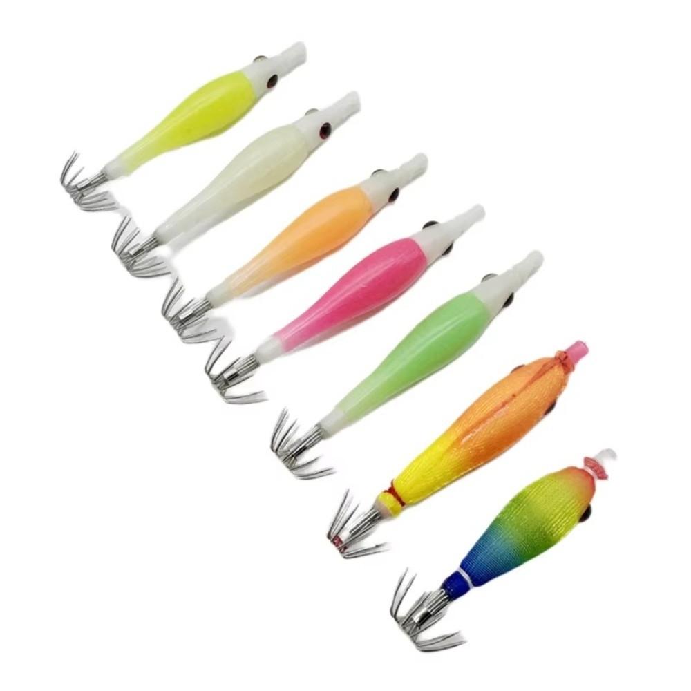 Luminous Squid Jig Silicone Cloth Wrapping Octopus Jig Lure Jigging Lure  Sea Fishing