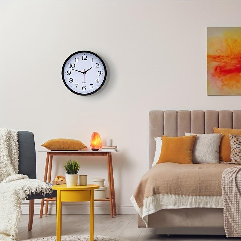 Simple Wall Clock for Living Room Decoration, Round Wall Clock for Kitchen, Bedroom, Home Decoration, Plastic Wall Clock, Battery Powered Clock
