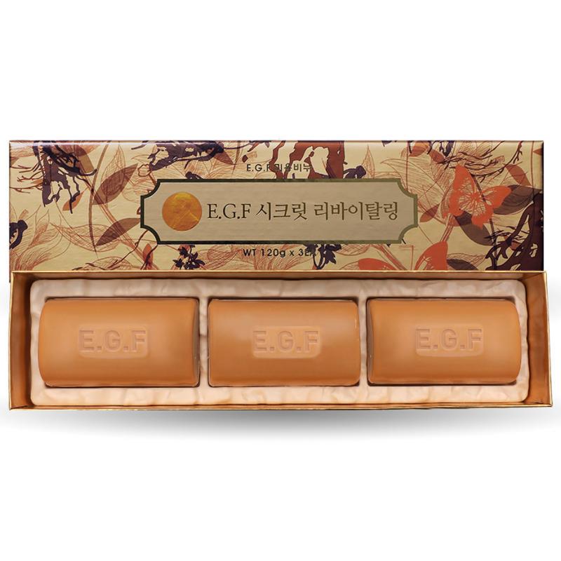 EGF Secret Revitalizing Herbal Soap 3-Piece, 1 pcs
