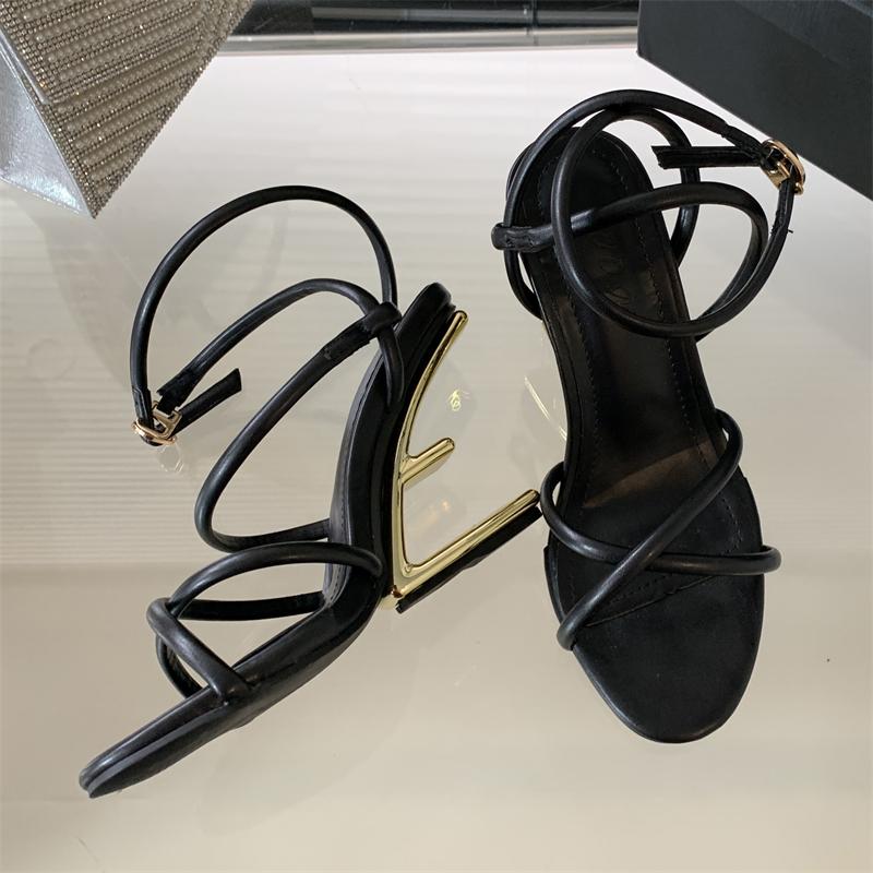 Eilyken New Design Narrow Band Buckle Strap Sandals Womens Hollow Out High Heels Shoes Sexy Open Toe Banquet Party Zapatos Mujer
