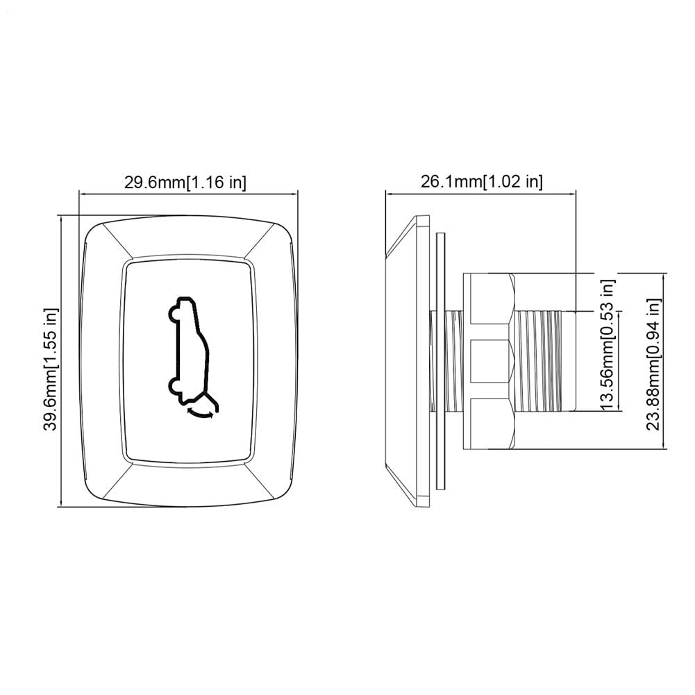 Trunk Lid Open Switch | Auto LED Liftgate Trunk Open