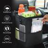 Car Trash Can With Lid & Storage Pockets - Keep Your Car Clean & Organized