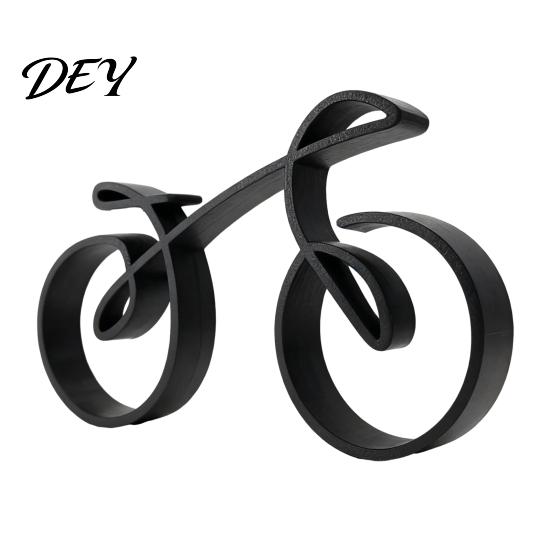 Einzigartige Wohnkultur Geschenke 3D Gedrucktes Fahrradornament, Abstrakte Fahrradskulptur für den Schreibtisch, Kreative Vielseitige Foto-Requisiten für Kreative Figur,