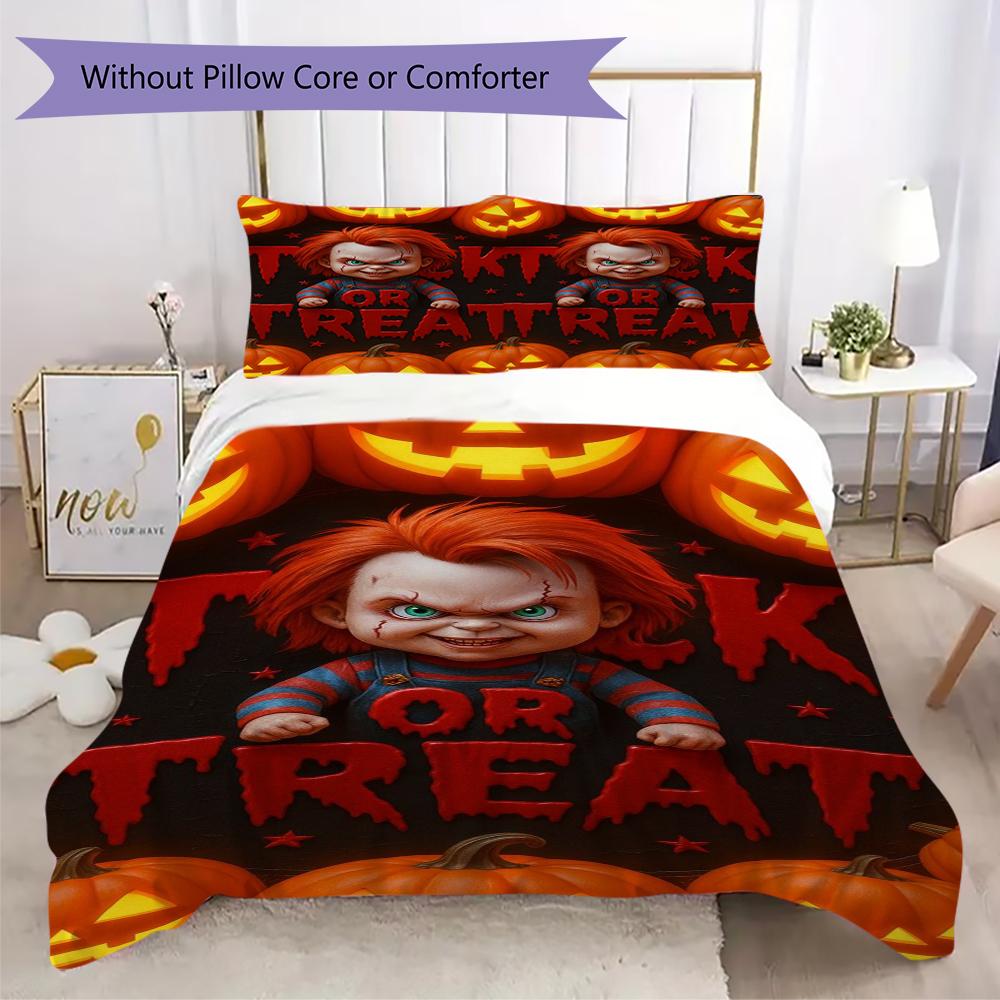 Child'S Play Horror Theme Bedding Without Core 1 Duvet Cover 2 Pillowcase Without Core Soft And Comfortable Christmas Birthday Gift