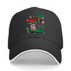 Playful Christmas Elf Boot Graphic Sandwich Baseball Cap Sun Cap Outdoor Workouts Hat