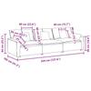 Modular Sofa with Cushions Light Grey