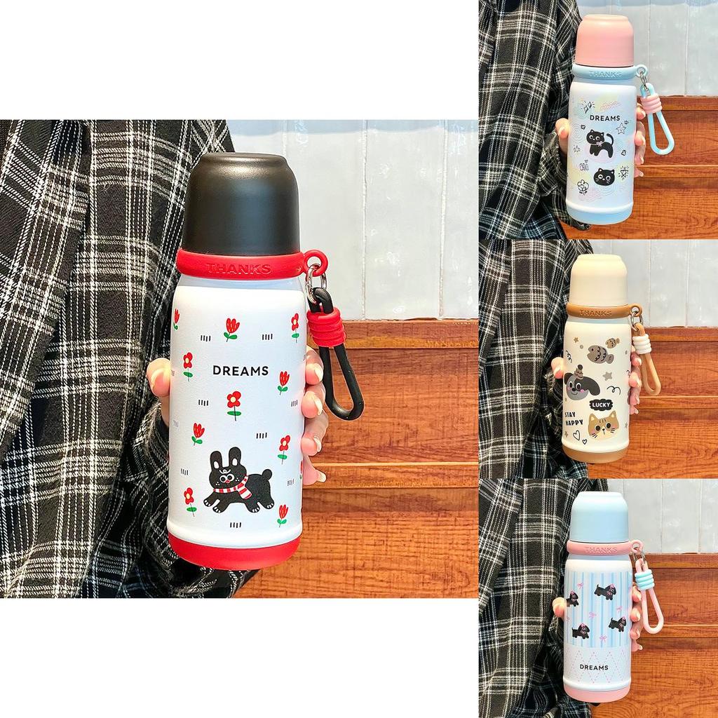 Insulated Kids Water Bottle With Straw For School And Travel Portable 316 Stainless Steel