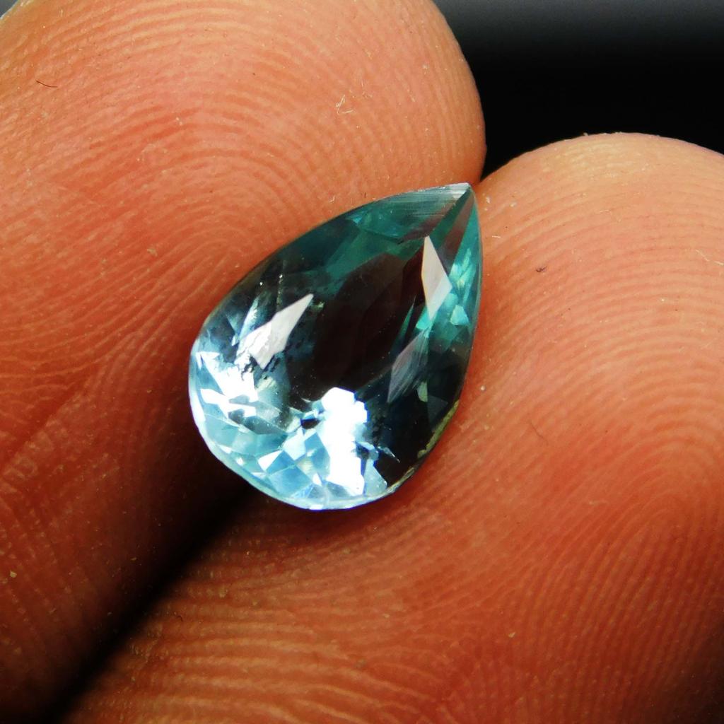 Natural Montana Sapphire Pear Cut 1 Ct Loose Gemstone Ring Size Gem