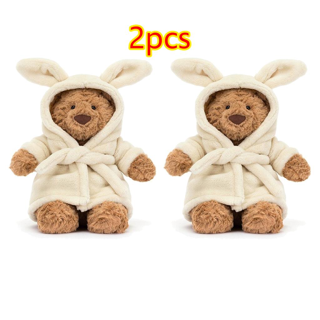 J C Plush New Bartholomew Bear Series Plush Toys Eggplant Bear Love Bear Cute Plush Toy Baby Comfort Child Birthday Gift