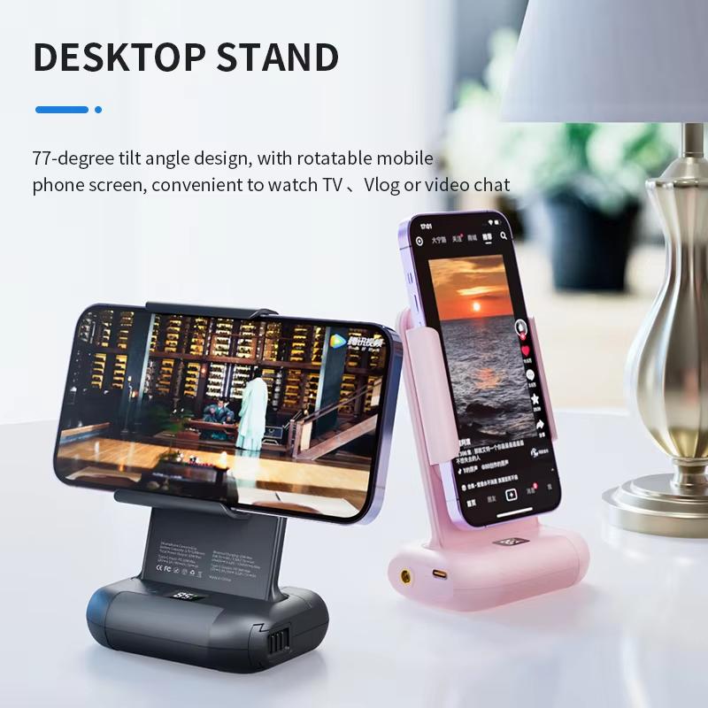 Upgraded Smartphone Camera Shutter Grip Bluetooth Selfie Handle Camera Photo Stabilizer With Fill Light Wireless Charging