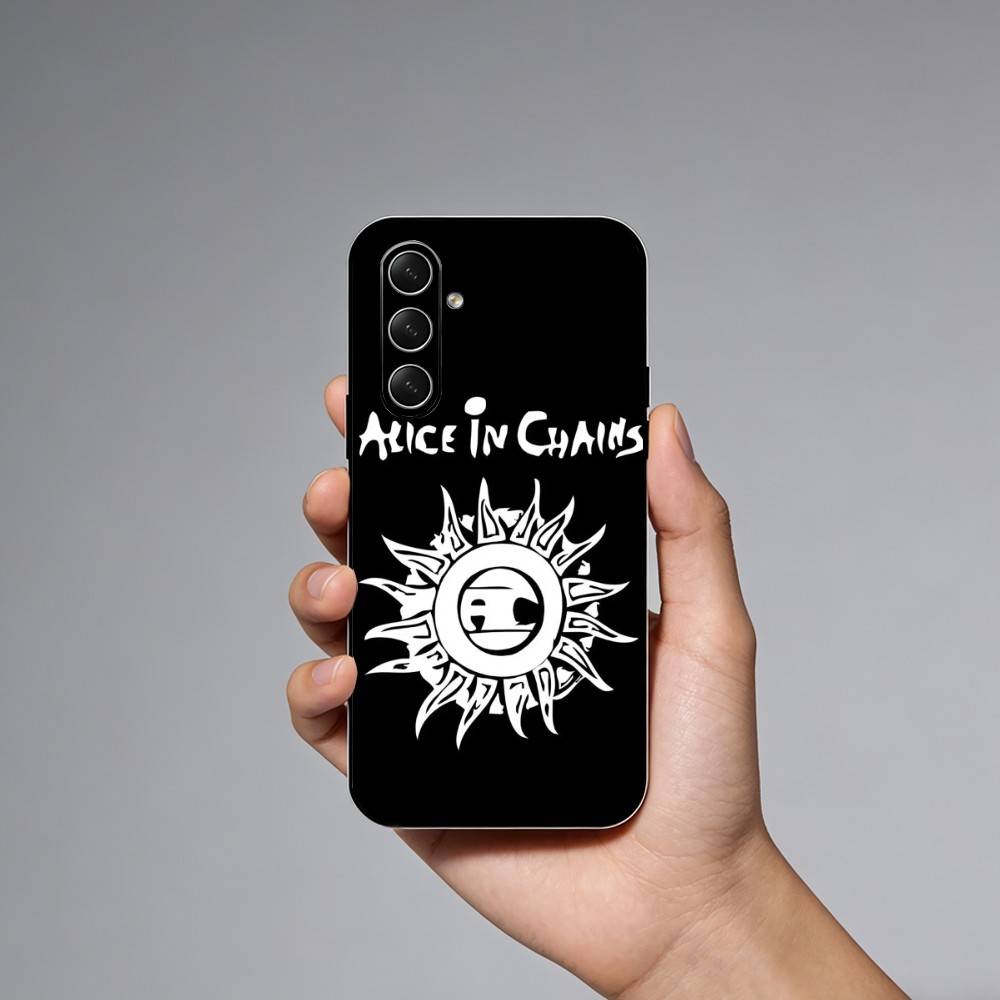 Band A-Alices In C-Chains Phone Case For Samsung Galaxy A73,A21s,A22,A31,A52,A53,A71,A41Soft Black Shell