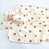 Upgraded Muslin Swaddle Blanket 4-layer Receiving Blanket Swaddle- Wrap for Boys & Girls Baby Essential Birthday Wrap