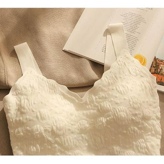 Rückenfreier Spitzen-Camisole-BH mit Polsterung - Sexy Sommer-Bandeau-Top