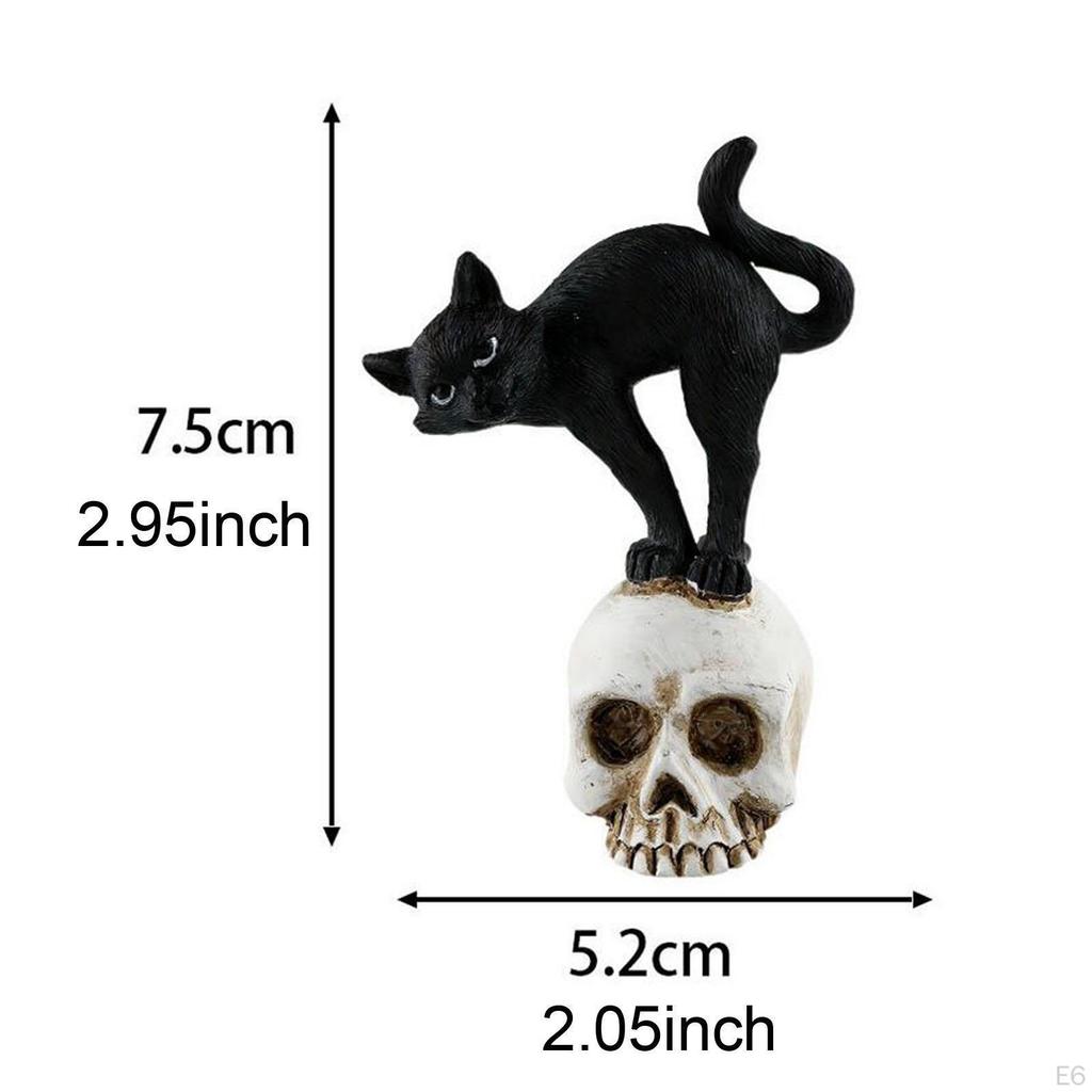 Halloween Figurine Resin Sculpture for Tabletop Display and Home Decor