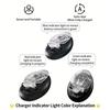 Portable Travel Charger Dock Station For 4.2V Lithium Batteries Intelligent  LED Display And Auto Stop Function