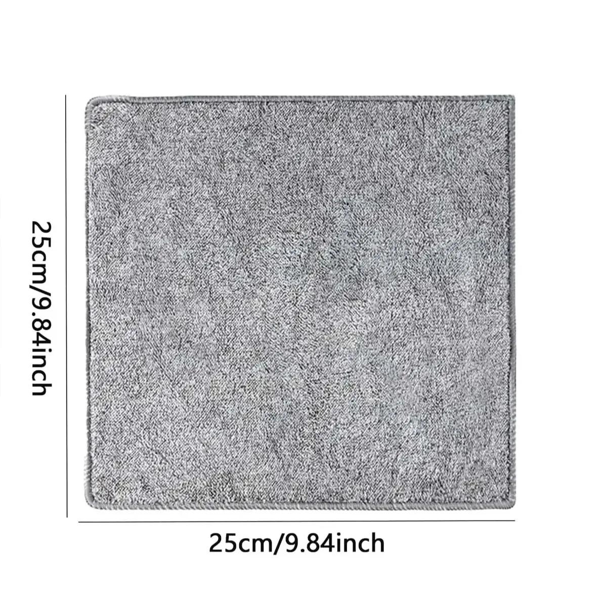 

5 шт.- Салфетки для уборки из бамбукового угля, утолщенное влаговпитывающее полотенце, кухонные нелипкие масляные тряпки, домашняя уборка, посудная тряпка