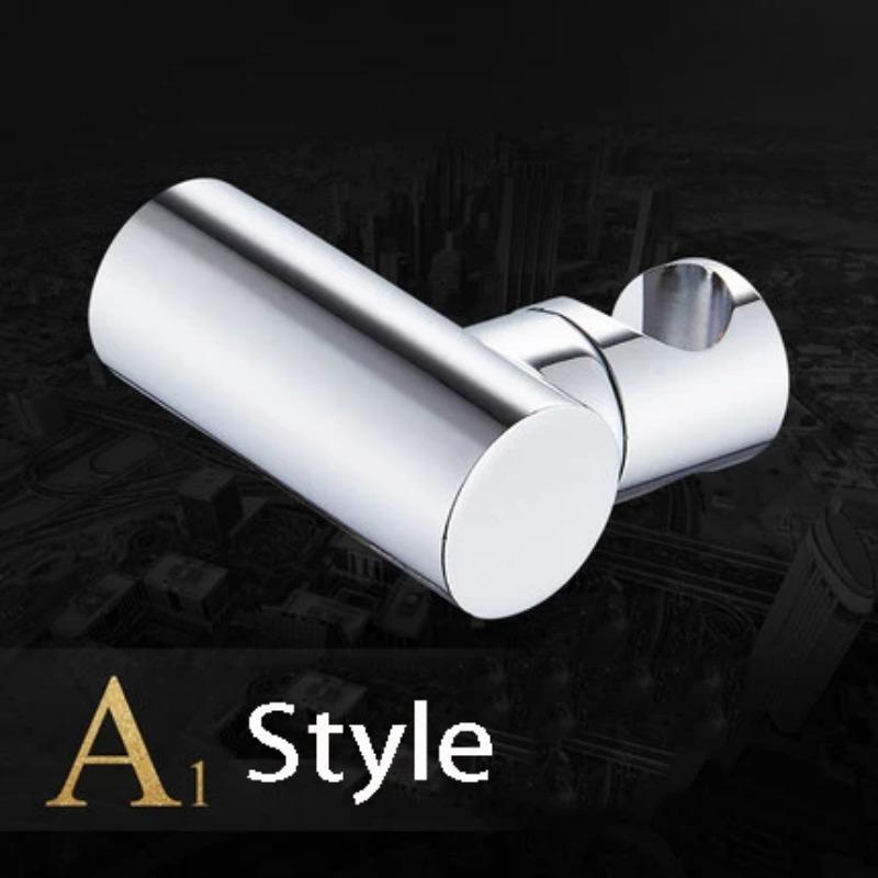 360° Rotating Soild Brass Handheld Shower Spray Head Holder Bracket Wall Mount for Bathroom Hand Sprayer Wand Poilsh Chrome