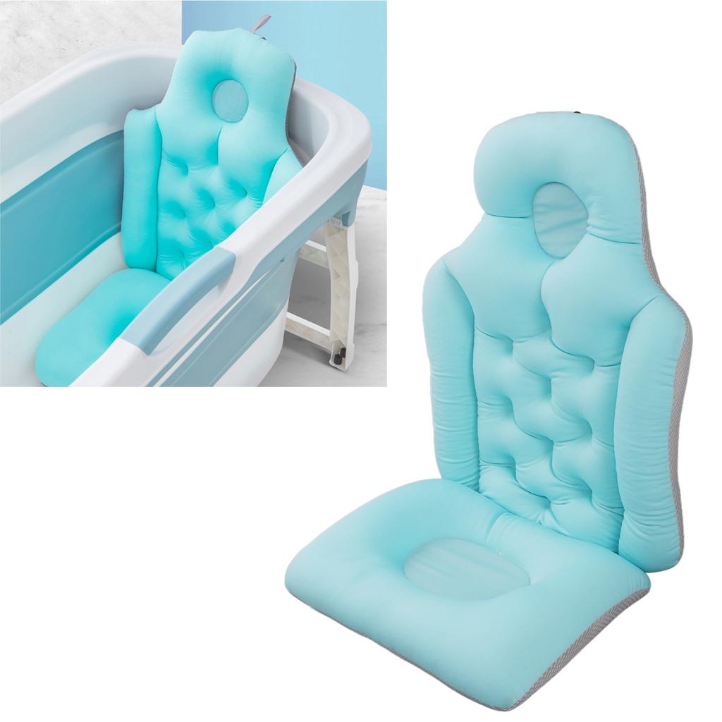 Adult Full Body Bath Pillow Hd Neck Support Quick Drying High Elasticity Hanging Hole Bathtub Cushion