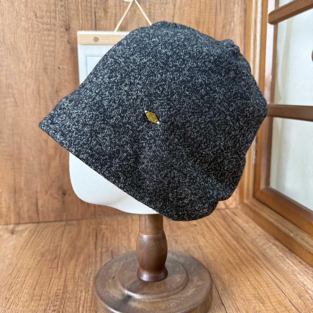 Big head circumference wool curled edge stacking hat women's autumn and winter warm versatile wool hat showing face small bag head cold hat