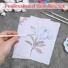 6 Pcs Fine Point Liner Cake Painting Brush Set Cake Brushes Fine Detail Paintbrushes for Cookie Decorating, Icing Pastry, Glitter, Watercolor,