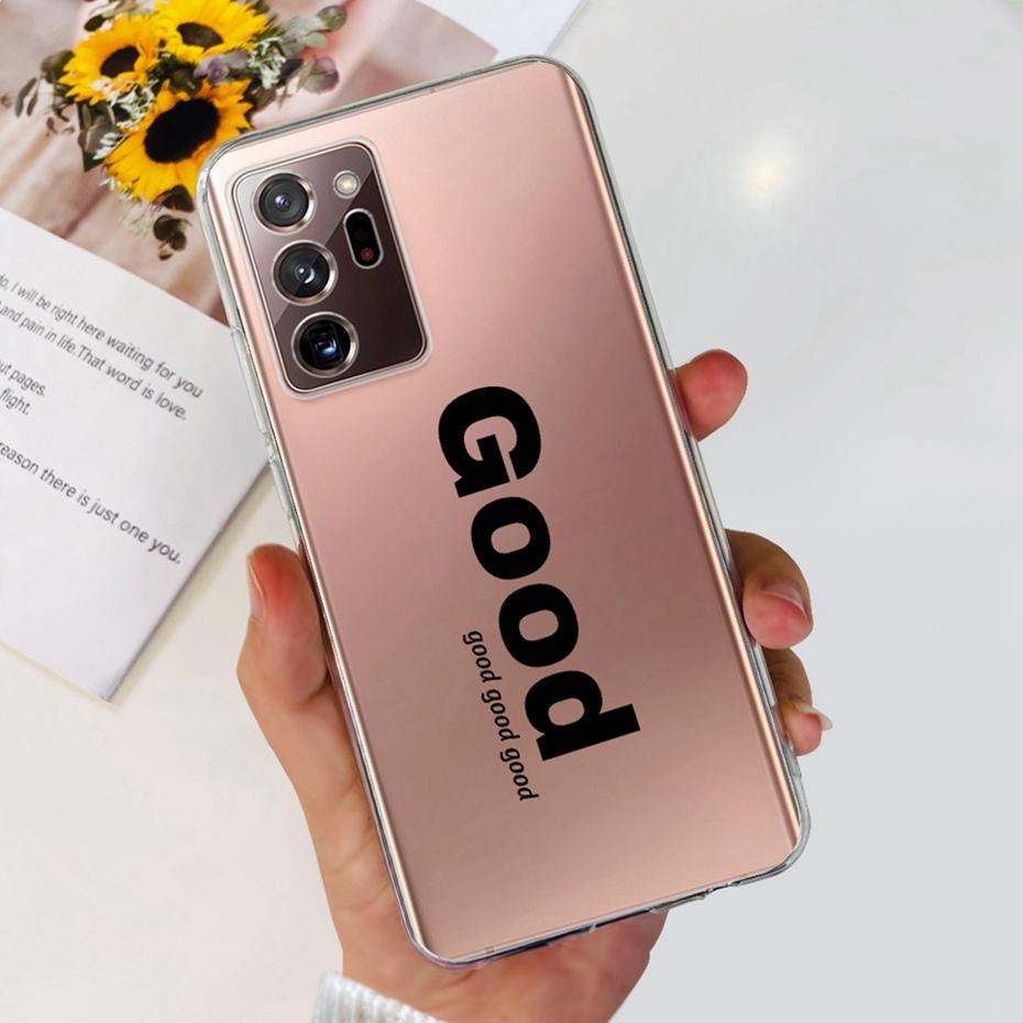 Case For Samsung Galaxy Note 20 Ultra 5G Note20 Cute Flower Cat Painted Soft Silicone TPU Cover For Samsung Note 20 20Ultra