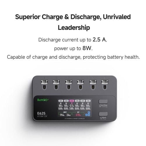 ISDT E625 Lipo Charger 6-Channel Lipo Battery Discharger