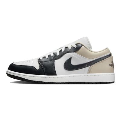 Air 1 Low Black Toe Rattan Sneakers da Uomo Bianco Summit-White Off-Noir 553558-153