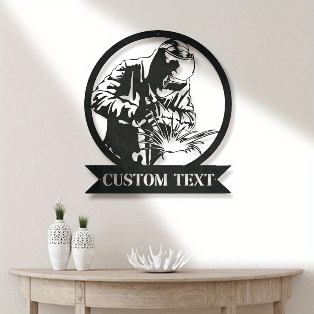 Exclusive Customizable Metal Sign Personalized Welding Wall Decor Multifunctional Workshop Living Space