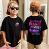 Hot Kpop Demon Hunters Children's T Shirt Short Sleeve Boys Kdis T-shirt Cute Kpop Demon Hunters Harajuku Tshirt for Boys Girls