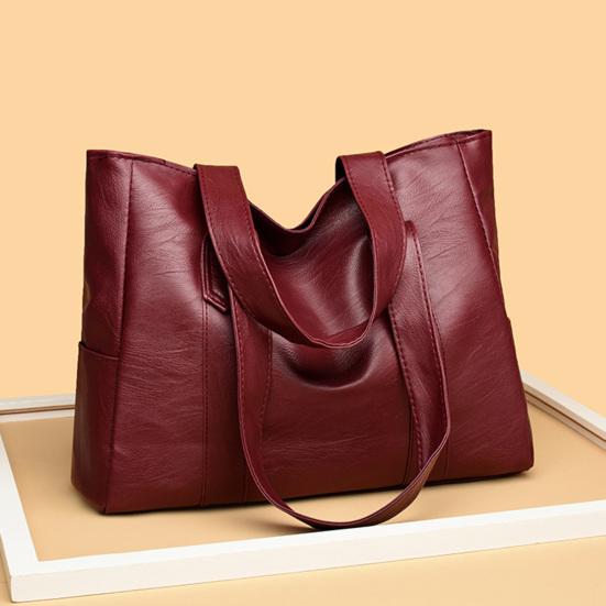 Damen Umhängetasche Kunstleder Tragetasche Große Kapazität Handtasche Pendeltasche für Wochenendausflug Party Shopping Tägliche Erledigungen