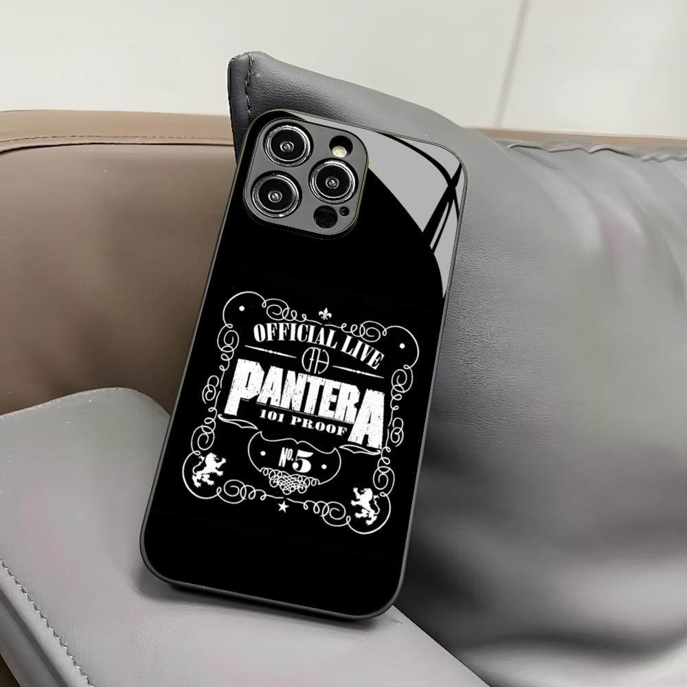 Pantera Ritual Metal Band Handyhülle für Iphone 17 Air 16 15 14 12 11 13 Pro Max Mini X Xr Xs Puls Schwarze Glasabdeckung