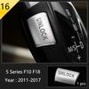 Matte Car Styling Interior Door Audio Stereo Speaker Sequ Decorative Cover Trim For BMW 5 Series F10 F11 F18 Auto Accessories