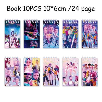 !!10KS Kpop Lovci démonů Zápisník Huntrix Rumi Mira Zoey Pořadač Anime Vzor Školní potřeby Dárky Zpátky do školy 10*6cm