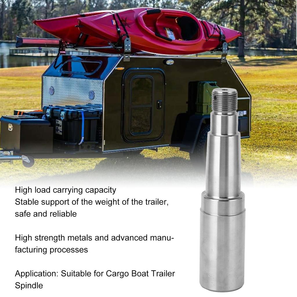 Trailer Axle Kit 3500 Lb 25mm To 35mm Robust Metal Trailer Idler Hub Kit Anti Shaking 5 Studs 4.5in Bolts for Cargo Boat