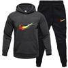 Mens Tracksuit Set Long Sleeve Hoodie Sweatshirt Sweatpants Casual Sportswear Youth Fashion