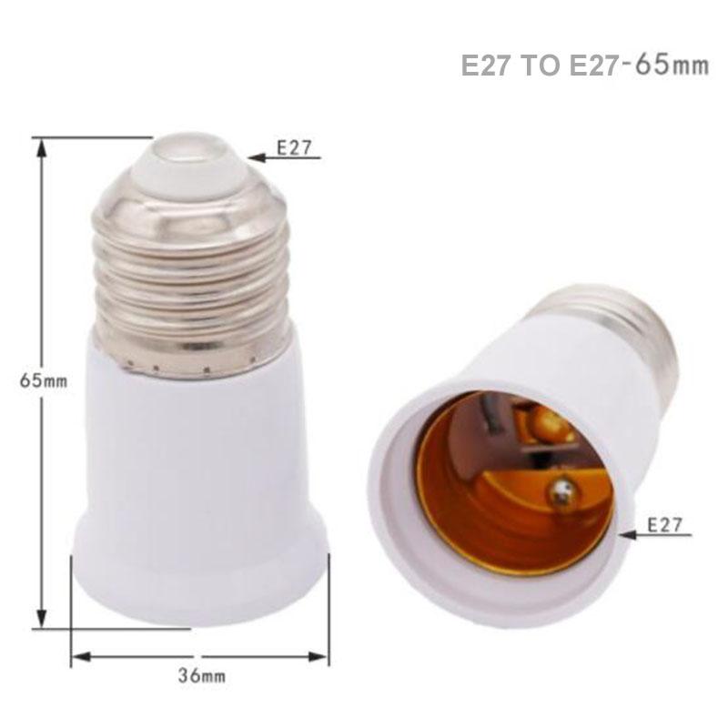 E27 Zu E27 Lampensockel-Verlängerung 65mm Lampenfassung-Konverter E27-E27 Flammenhemmender Lampensockel-Adapter Für Glühbirne