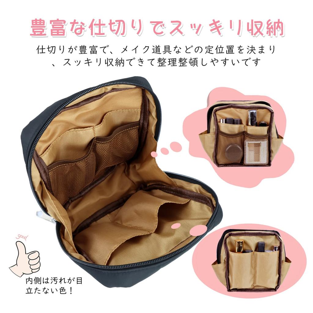 ENLAN Makeup Large with Carabiner for Cosmetic Mini Storage Pouch for Men and Women Pouch, Capacity, Hanging, Storage, Stand-Up Storage, Waterproof,