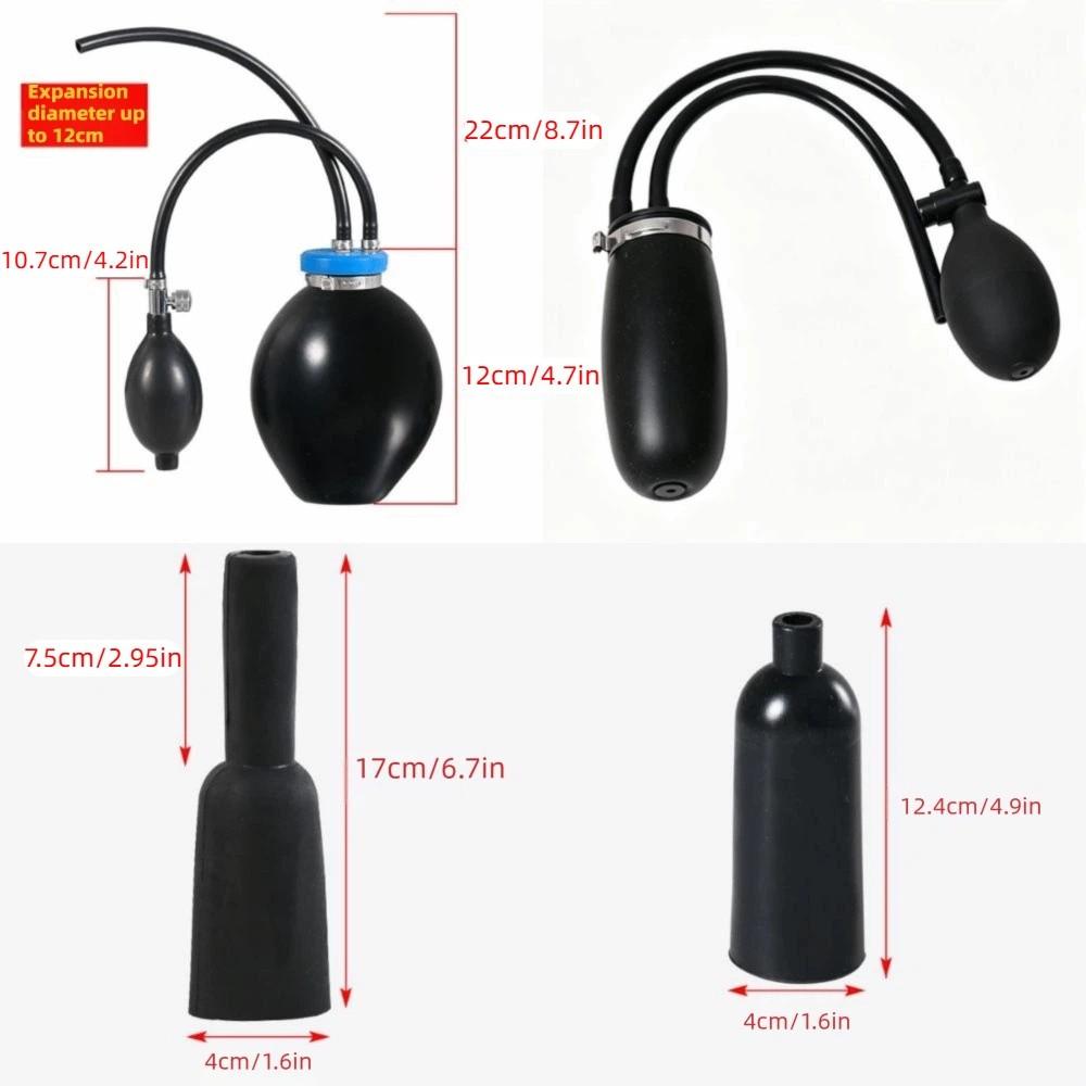 Silicone Easy Intake Adapter High-strength Inflatable Bladder Detector  Car Smoke Leak Detection