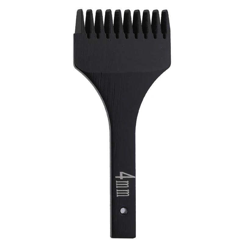 Fenrry 4mm 1/2/4/6 instrument de cusătură cusătură perforatoare din piele Instrument de perforare spațiere Daltă din piele pentru cusut manual DIY