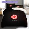 Black‑Red Eintracht Frankfurt Pattern Bedding Quilt Set  Home Decoration  Gift (1 * duvet cover + 2 * pillowcase  without core).xwn