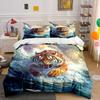 Tiger Leaping Through Water. Bedding Sets Duvet Cover Sets Duvet Covers Pillowcases(1 * Duvet Cover 2 * Pillowcases Without Duvet Insert)