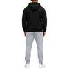 Men's Athletic Full Zip Hoodie and Black Pants Casual Track Suit 2 Piece Set