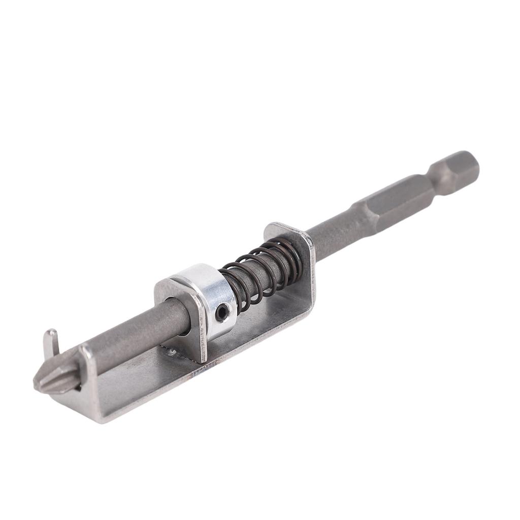 4 Set Spring Loaded Screw Holder Bit Prevent Drop Single Hand Operate Universal Screw Retaining Tool with Wrench