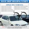 Pair Left Right Car Roof Drip Finish Moulding Seal Strips Trim for Honda Civic EK2 EK3 EK4 EK9 1996-2000 74316-S03-003