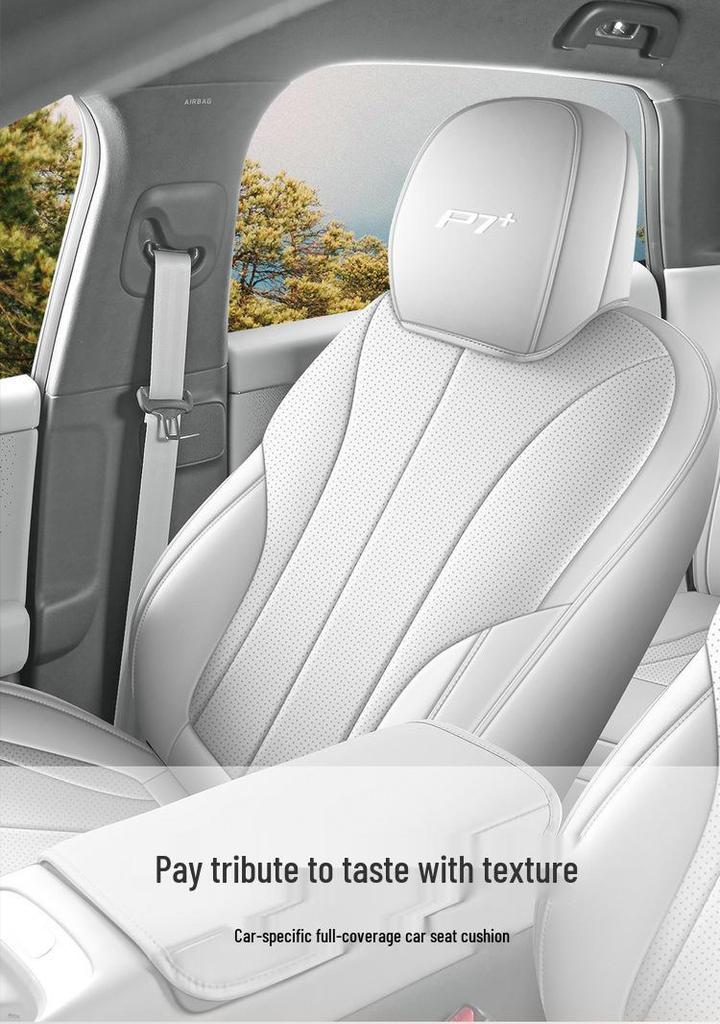 XPeng P7+ 2026 Flagship Pure Electric Car Seat Covers - Full Coverage, Custom Fit 615 Max Version
