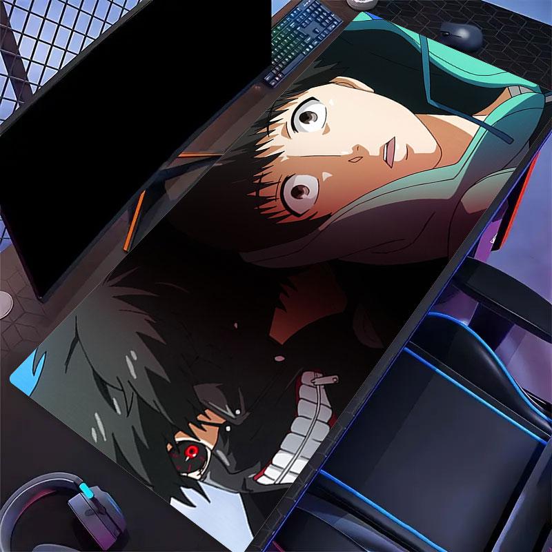 Tokyo Ghoul Mouse Pad, Large Gaming Desk Mat, Non-slip XXL Mousepad for Laptop & Tablet, Mini PC Playmat with Stitched Edges