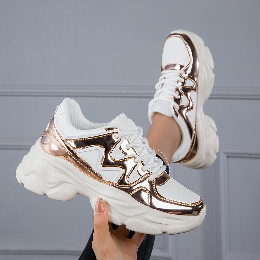 Women's Breathable Mesh Platform Sneakers Snwakers Women Shoes Women Lightweight Low Top Board Shoes for Women's Shoes 2417