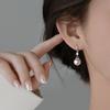Personalized Pattern Pearl Zircon Earrings Women's Ear Hooks Light Luxury Niche Earrings Earrings Jewelry