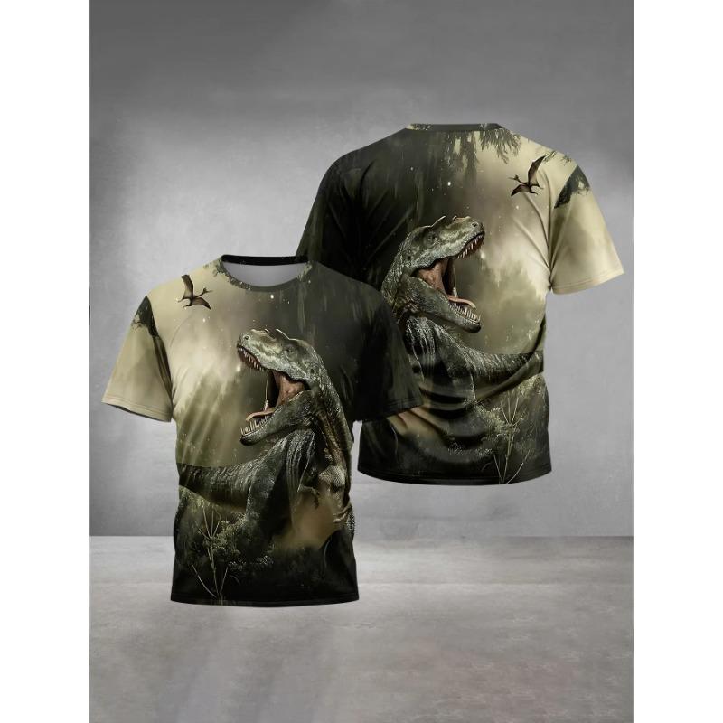 Children's Clothing Boys Girls  Printed Dinosaur T-Shirt Summer Short Sleeve Boy Clothes Casual Children top Kids Clothing